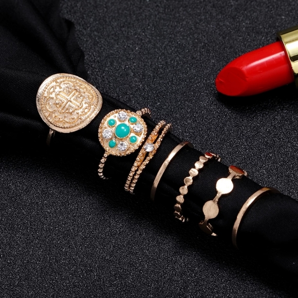 💎✨ Aztec Ring Set - Picture 5 of 6